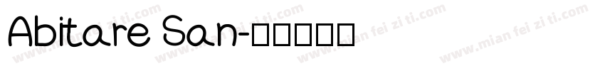 Abitare San字体转换